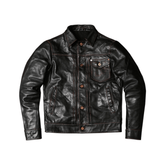 Men's 506XX Trucker Leather Jacket, Cowhide