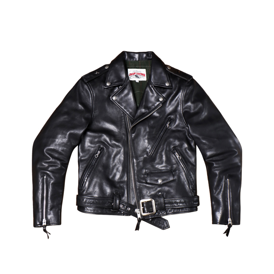 Men's 1950s Motorcycle Leather Jacket 613 – Crush on Retro