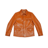 Men's Brakeman Leather Jacket, Amber