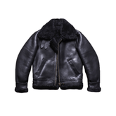 Men's B3 Bomber Shearling Coat Black