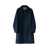 Men's Balmacaan Coat Black
