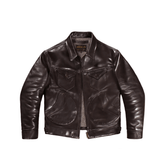 Men's Mendoza Leather Jacket, Coffee Horsehide