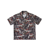 Men's Crane Printed Aloha Shirt