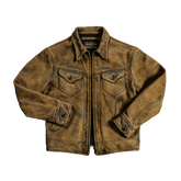 Men's Crazy Horse Mendoza Leather Jacket Mk II