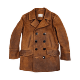 Men's Double Breasted 740N Leather Coat, Cowhide