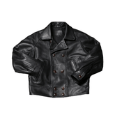 Men's Double Breasted Leather Jacket