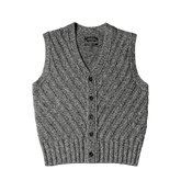 Men's Gray Shetland Wool Vest