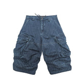 Men's Indigo Jacquard Bermuda Shorts