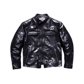 Men's J-100 Biker Leather Jacket, Uncoated Cowhide