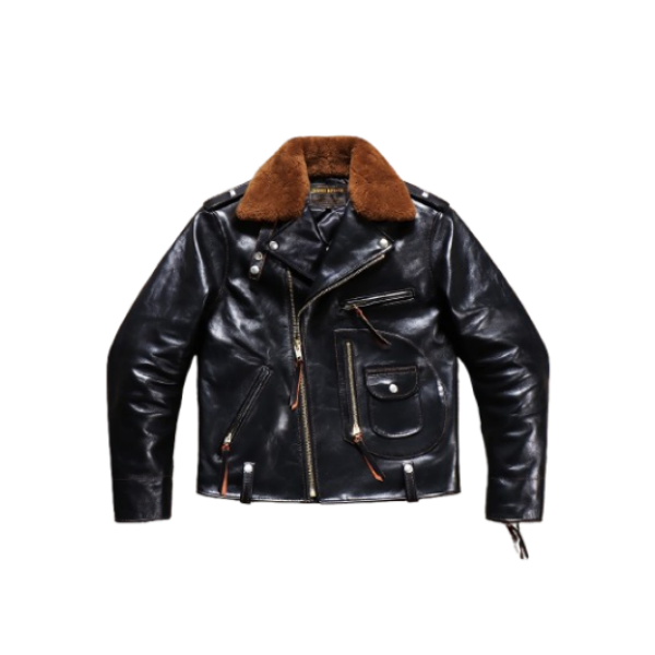 Men's J-24 Shearling Collar Moto Jacket – Crush on Retro Men's J-24 Shearling Collar Moto Jacket – Crush on Retro