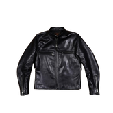 Men's J-100 Biker Jacket, Cowhide