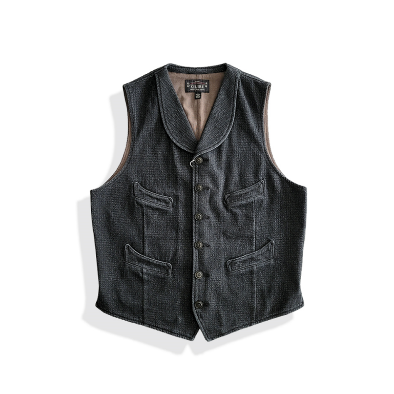 Shawl collar sweater vest discount