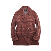 Men's Corduroy Pea Coat, Terracotta