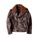 Men's Distressed Double Rider Leather Jacket