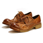 Men's Derby Shoes Brown, Rivet Decoration