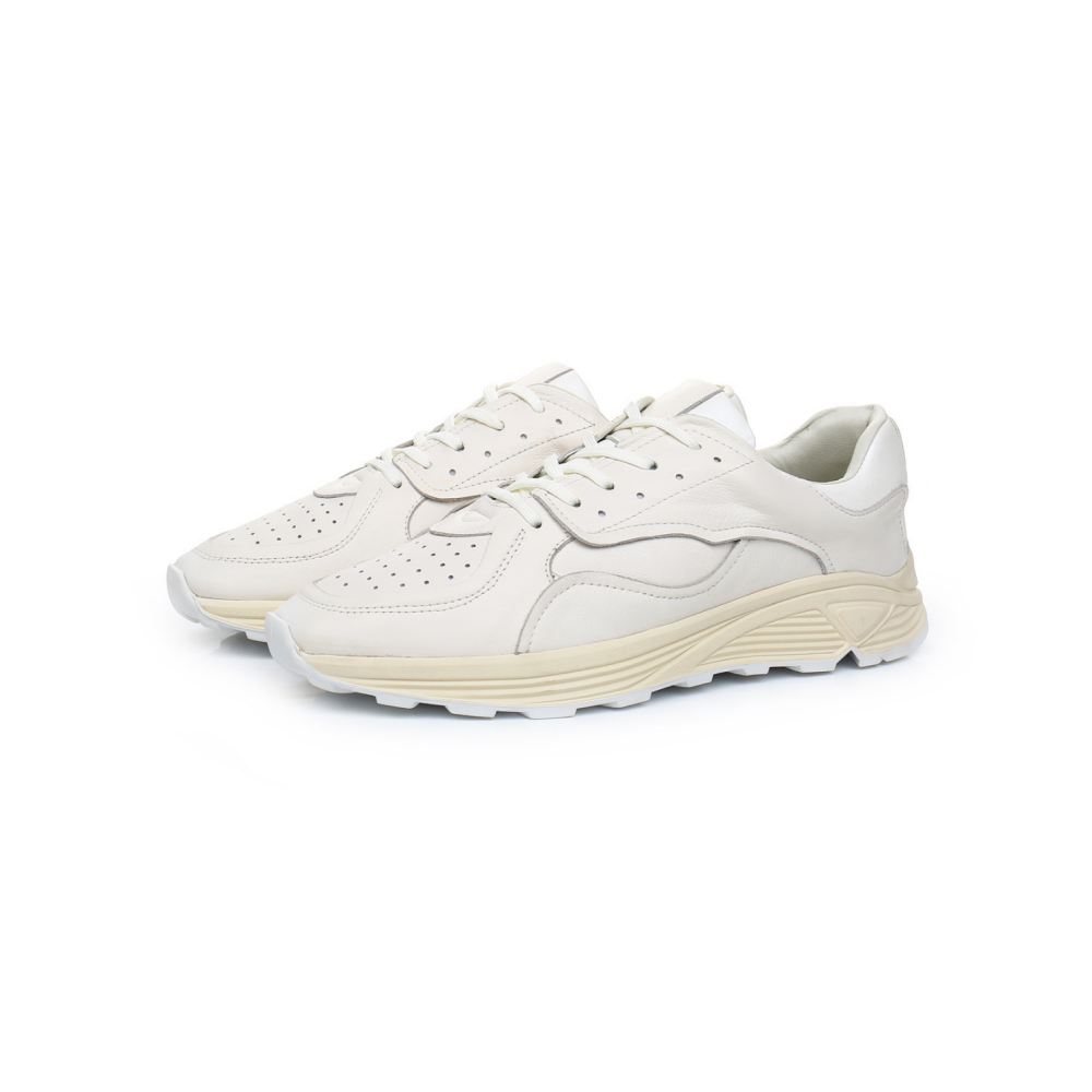 Men s White Chunky Sneakers Crush on Retro