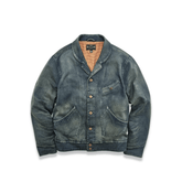 Men's Distressed Miner Denim Jacket