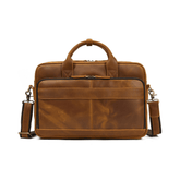 Men's Shoulder Bag, Crazy Horse Leather