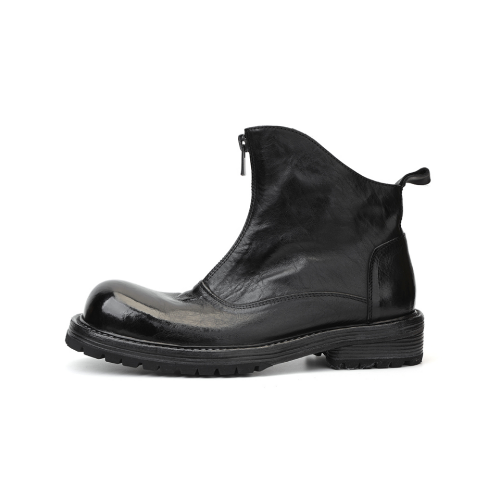 Men's Bulbous Toe Zip Chelsea Boots – Crush on Retro