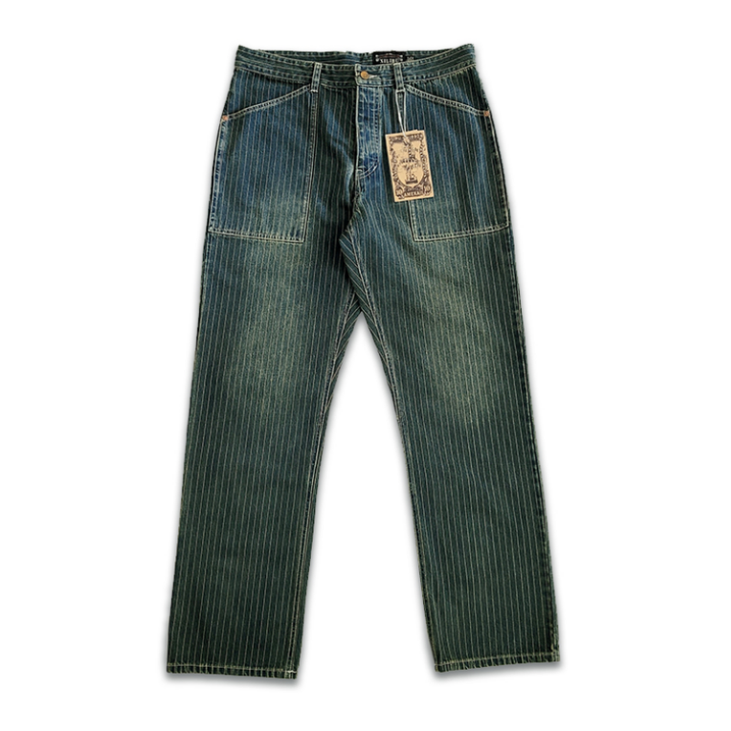 Men's Wabash Stripe Longshoreman Overall Trousers – Crush on Retro Men's Wabash Stripe Longshoreman Overall Trousers – Crush on Retro