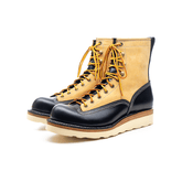 Men's Two Tone Lace-to-Toe Boots, Nubuck