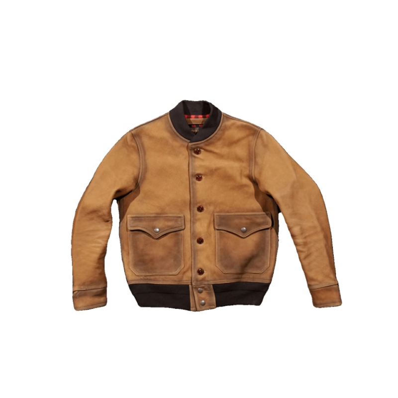 Double outlets RRL A1 bomber flight jacket