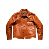 Men's Type I Leather Trucker Jacket, Tan Horsehide