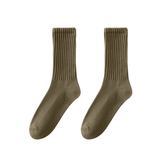 Unisex Ribbed Crew Socks