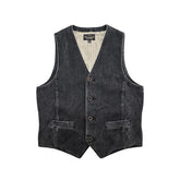 Men's V-Neck Japanese Workwear Vest