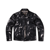 Men's Washed Field Leather Jacket