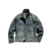 Men's Washed Western Denim Jacket