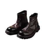 Zip Chelsea Boots Purple