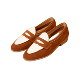 Men's Two Tone Penny Loafers