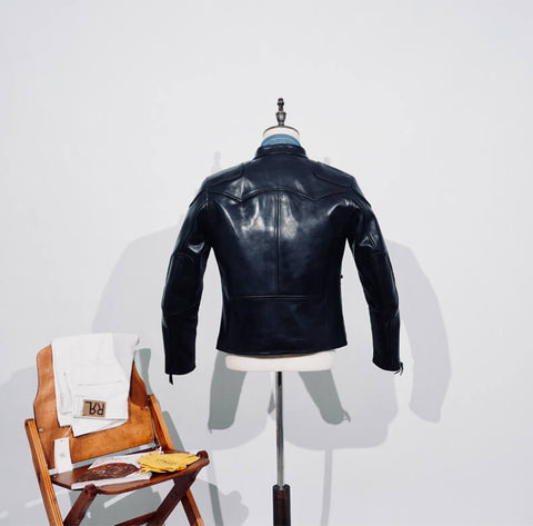 Men's Biker Leather Jacket, Horsehide