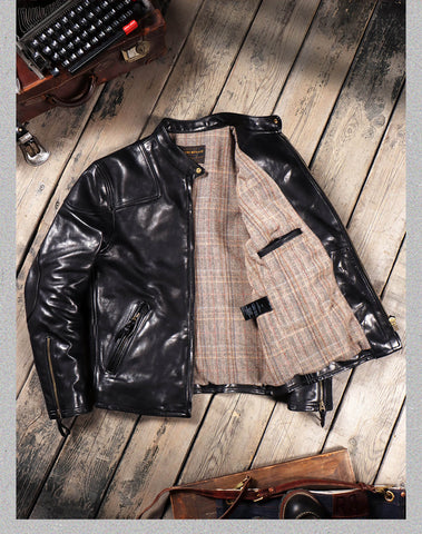 メンズ 1900 年代 モーターサイクル レザー ジャケット