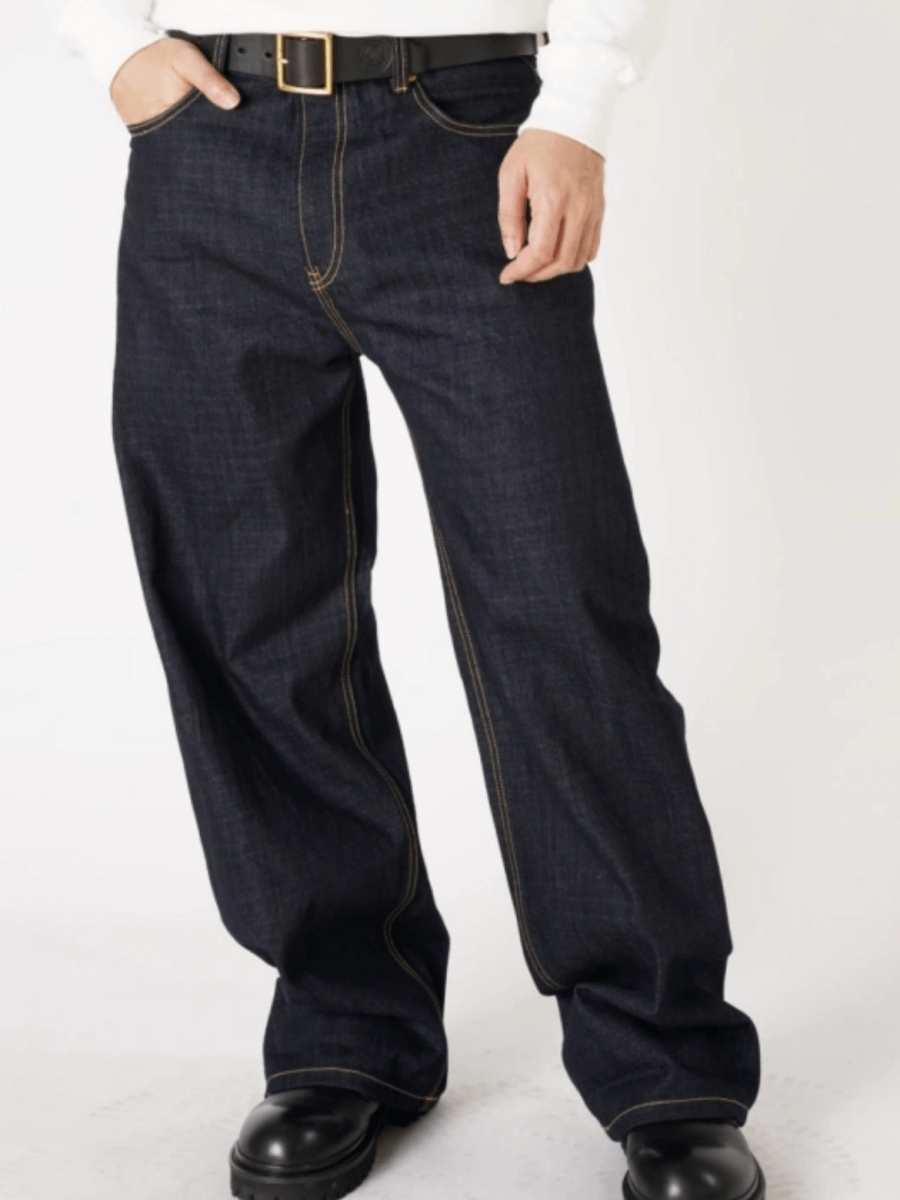 Men's 17oz Denim Pants Wide Leg – Crush on Retro Men's 17oz Denim Pants Wide Leg – Crush on Retro