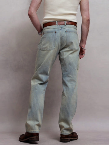 Men's 12oz Wabash Striped Straight Jeans
