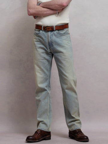 Men's 12oz Wabash Striped Straight Jeans