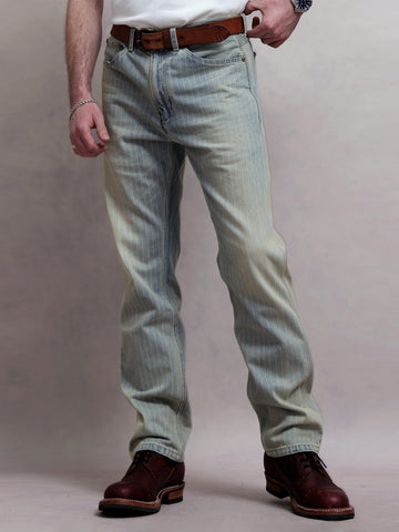 Men's 12oz Wabash Striped Straight Jeans