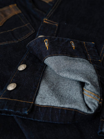 Men's 14.5oz Bootcut Jeans, Leather Patch & Slit Hem