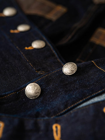 Men's 14.5oz Bootcut Jeans, Leather Patch & Slit Hem