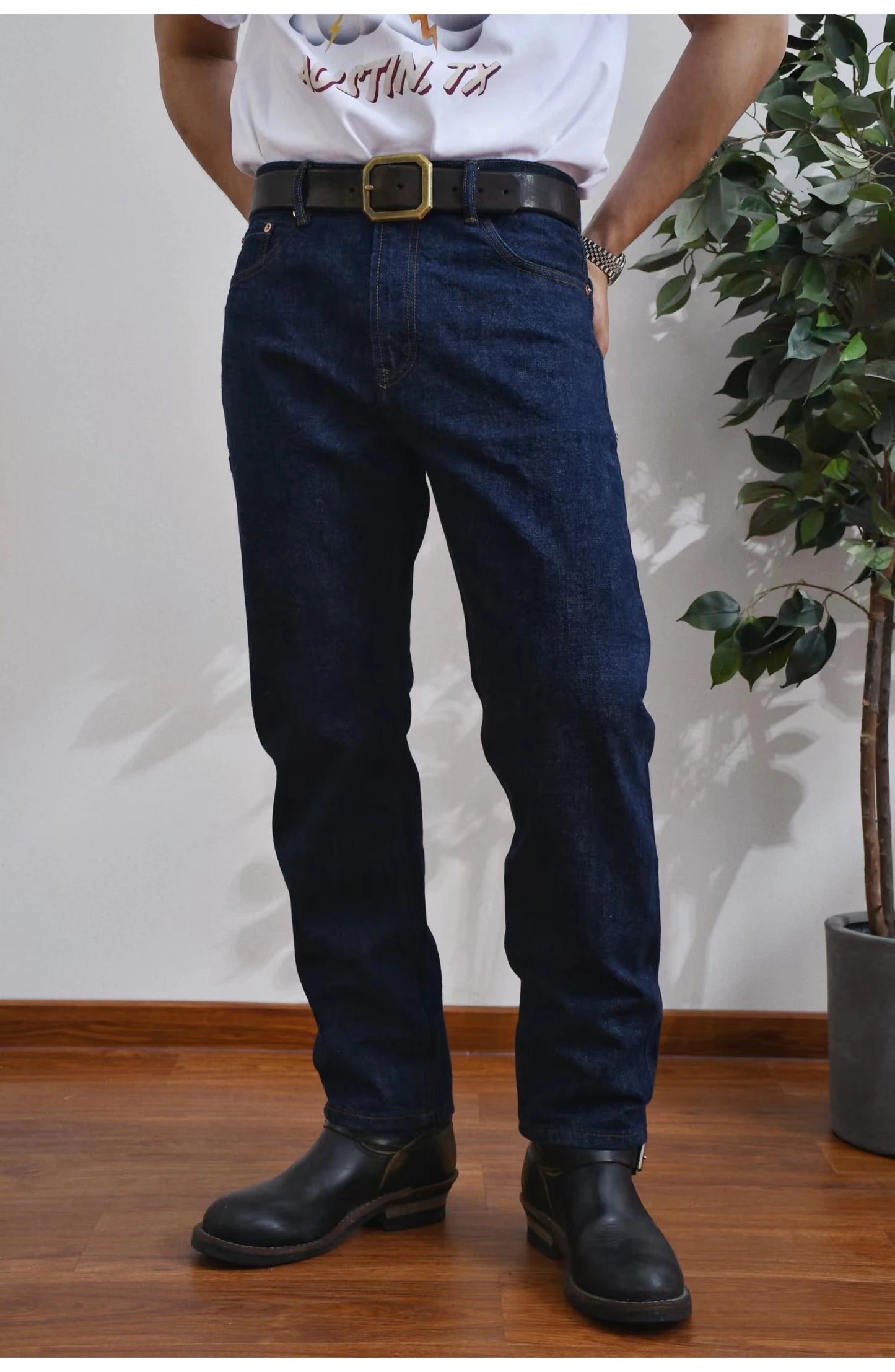 14OZ Selvedge Denim Pants Straight