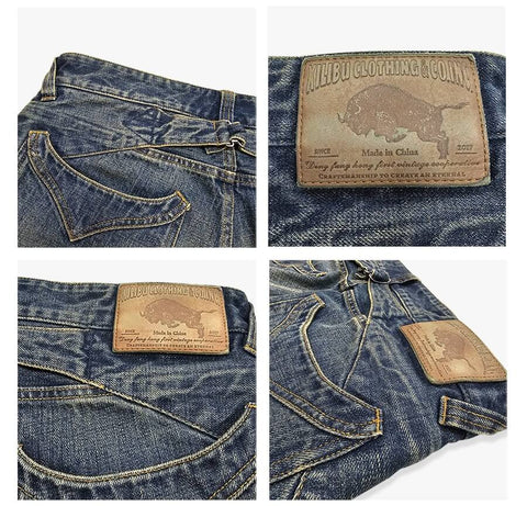 Men's 15oz Distressed Selvedge Bootcut Jeans