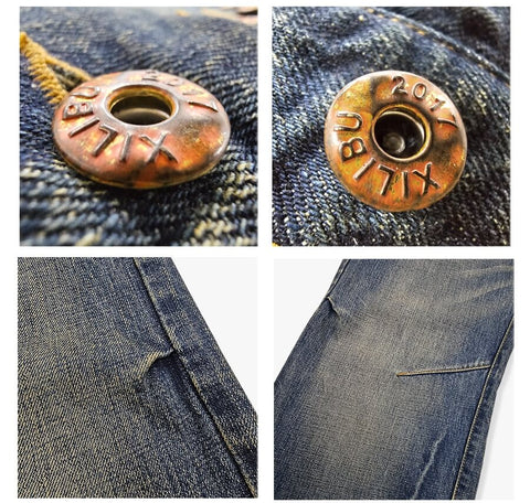 Men's 15oz Distressed Selvedge Bootcut Jeans