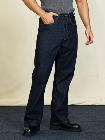 Men's Bootcut Jeans, 12OZ Raw Denim