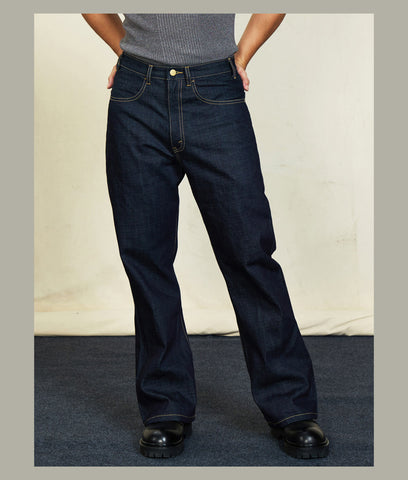 Men's Bootcut Jeans, 12OZ Raw Denim