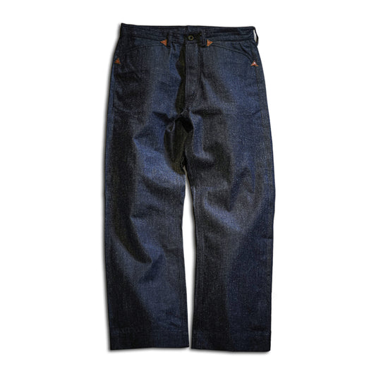 Pantalon de travail en denim à taille haute pour homme