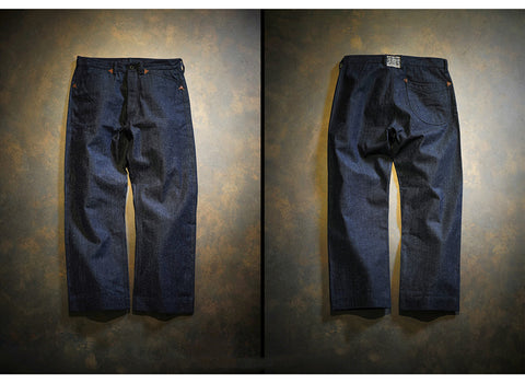 Men's High Waist Selvedge Denim Pants