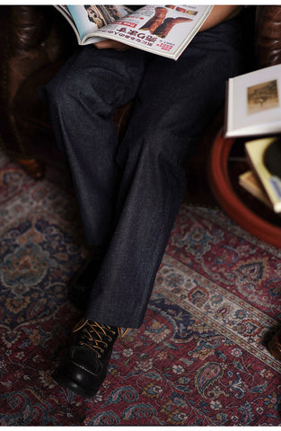 Men's High Waist Selvedge Denim Pants