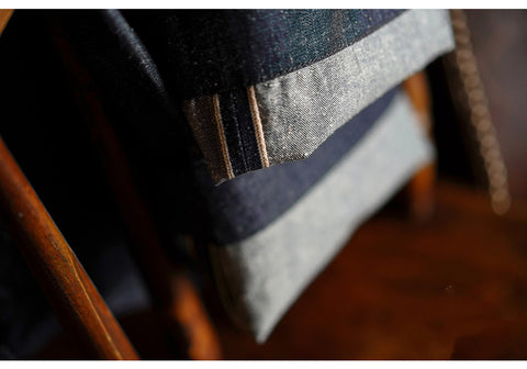 Men's High Waist Selvedge Denim Pants